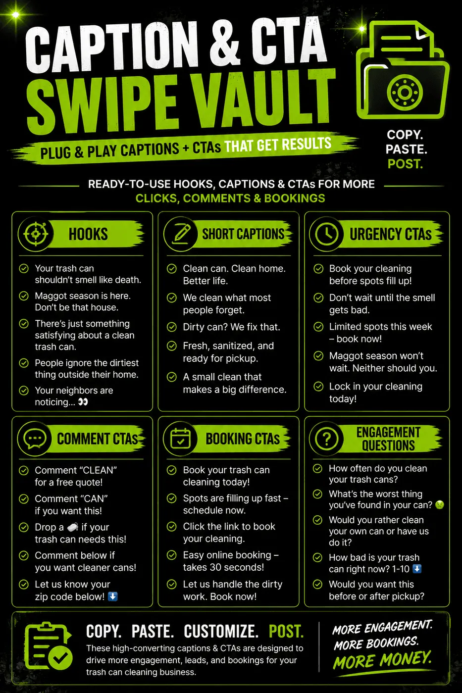 Caption & CTA Swipe Vault